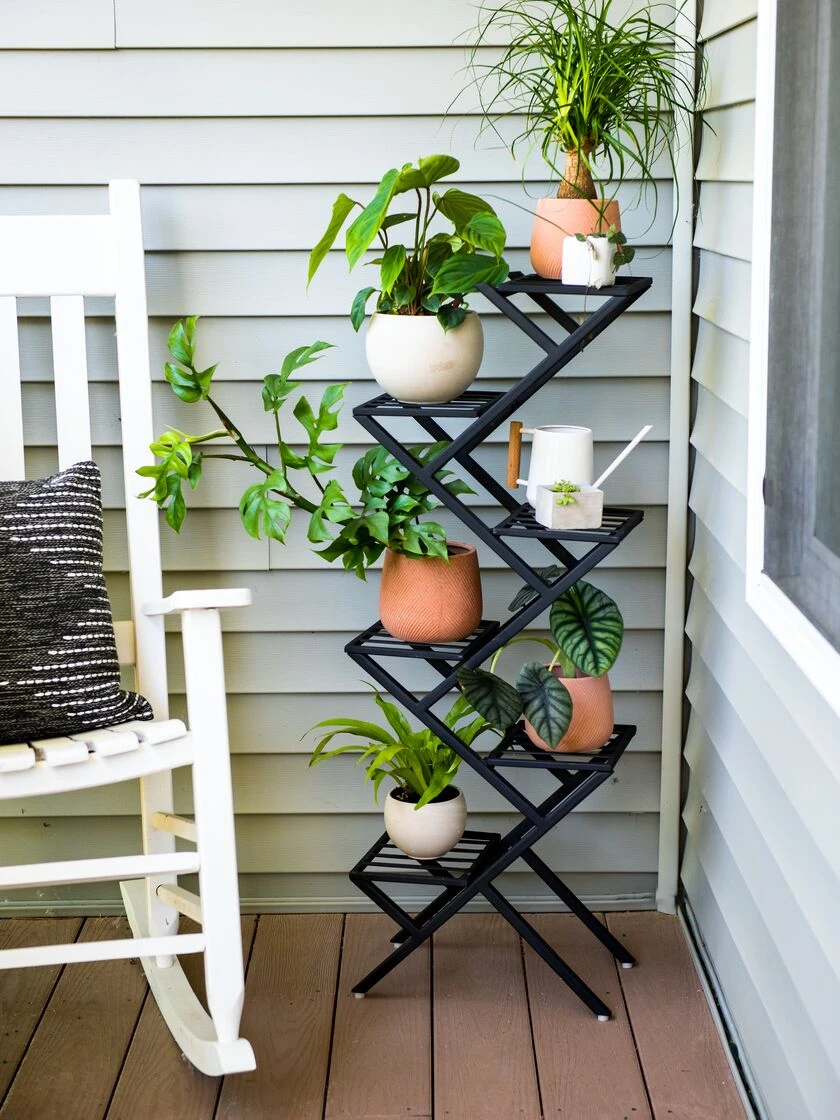 Crisscross Cascading Plant Stand 3 Crisscross Cascading Plant Stand