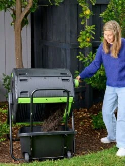 Maze 48 Gallon Compost Tumbler With Cart -Deals Seed N Tools Store 3 4 crop 8613576 02V