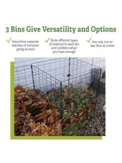 3-Bin Wire Composter -Deals Seed N Tools Store 40 280 versatility GSC