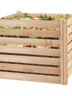Cedar Wood Composter, 23 Cubic Feet 11 Cedar Wood Composter, 23 Cubic Feet -Deals Seed N Tools Store 8594623 02V tif