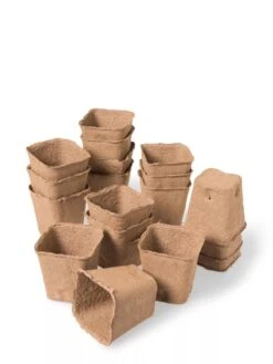 3-1/2” Square Biodegradable Pots, Set Of 18 7 3-1/2” Square Biodegradable Pots, Set Of 18 -Deals Seed N Tools Store 8595967 9476 tif