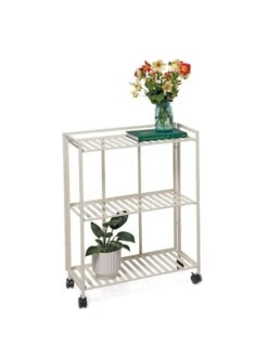 Oslo 2-Tier Plant Stand With Folding Shelves -Deals Seed N Tools Store 8611766 4747 tif