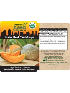 Hales Best Cantaloupe Organic Seeds 7 Hales Best Cantaloupe Organic Seeds -Deals Seed N Tools Store 8611872 02v