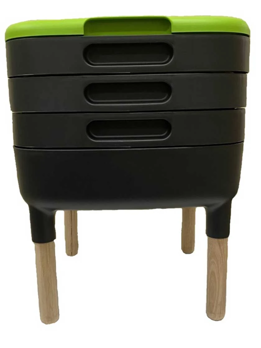Maze Worm Farm Composter Trays With Wood Legs 4 Maze Worm Farm Composter Trays With Wood Legs - Image 2