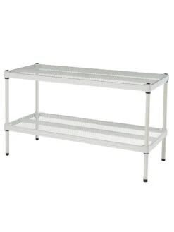 MeshWorks © Stacking Plant Shelves -Deals Seed N Tools Store 8613018 02v meshworks stacking plant shelves white