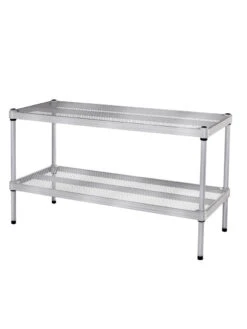 MeshWorks © Stacking Plant Shelves -Deals Seed N Tools Store 8613018 13v meshworks stacking plant shelves silver