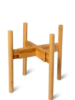 Adjustable Bamboo Plant Stand, Set Of 2 -Deals Seed N Tools Store 8613292 7071