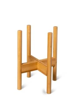 Adjustable Bamboo Plant Stand, Set Of 2 -Deals Seed N Tools Store 8613292 7076